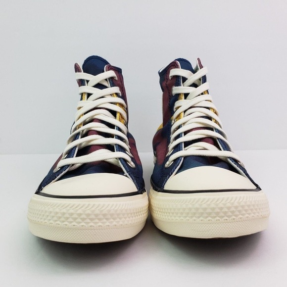 Converse CTAS HI Womens Sz 9.5 Mens Sz 7.5 Blue Purple Sneaker Shoes A02082F - Picture 6 of 13